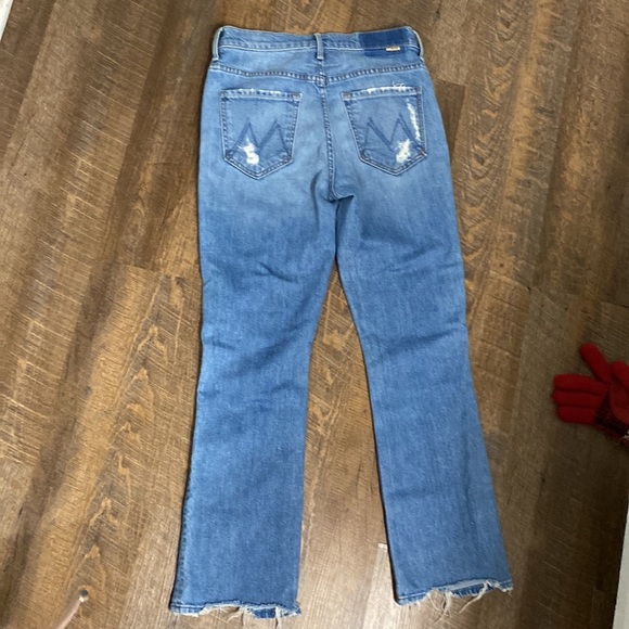 MOTHER SUPERIOR INSIDER CROP STEP CHEW IN DESTROYED BILLS HIRISE STRAIGHT LEG - Picture 12 of 16